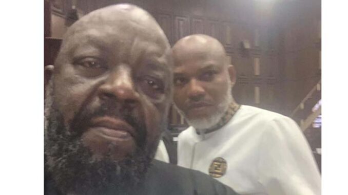 Nnamdi-Kanu-and-his-lead-counsel-Aloy-Ejimakor-inside-the-courtroom-on-Thursday